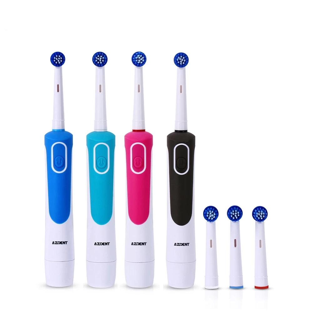 Pro Rotating Electric Toothbrush with 4 Replacement Heads